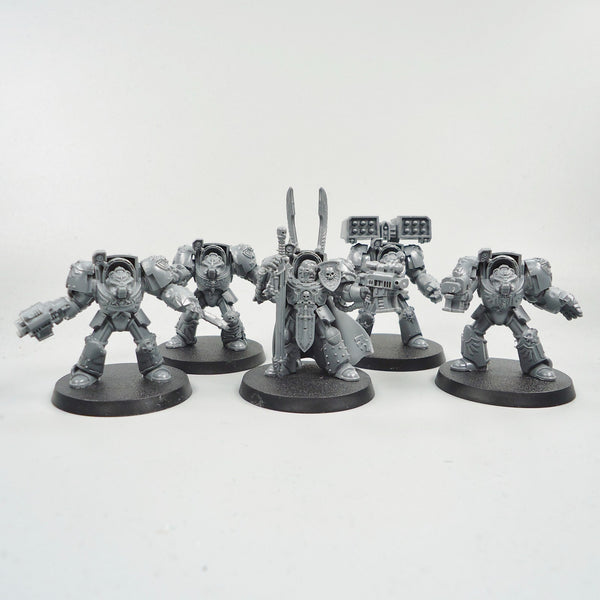Dark Angels Terminators x5 Unpainted - Warhammer 40k Space Marines 40,000