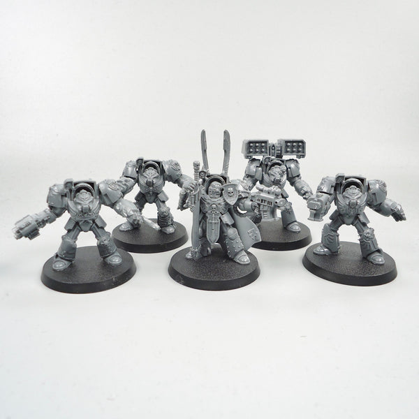 Dark Angels Terminators x5 Unpainted - Warhammer 40k Space Marines 40,000