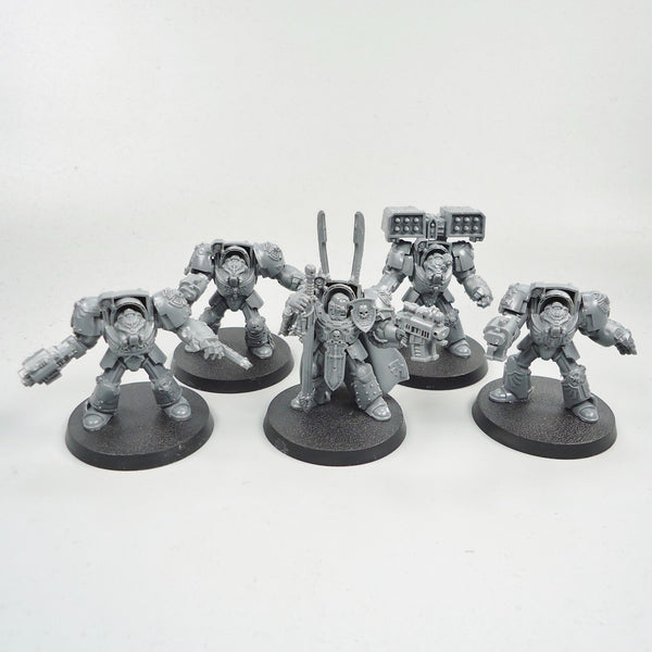 Dark Angels Terminators x5 Unpainted - Warhammer 40k Space Marines 40,000