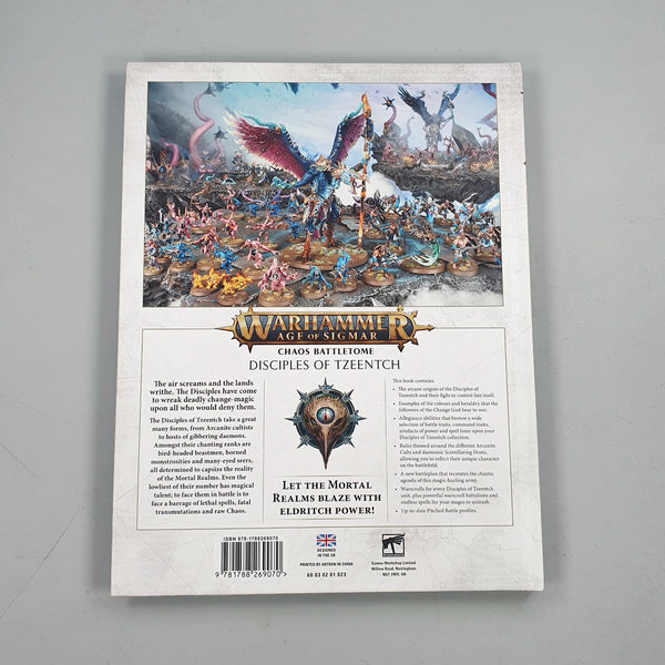 Warhammer Age of Sigmar: Disciples of Tzeentch Chaos Battletome – Hardback Book