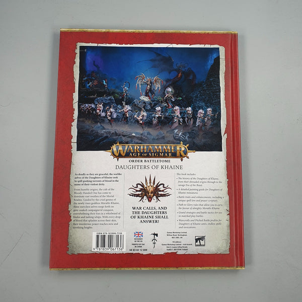 Warhammer AOS Order Battletome Daughters Of Khaine Codex Book Games Workshop