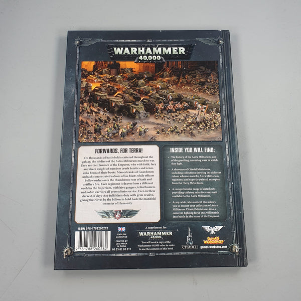 Warhammer 40,000 40k Codex Astra Militarum Hardback Book Games Workshop 2017 8th