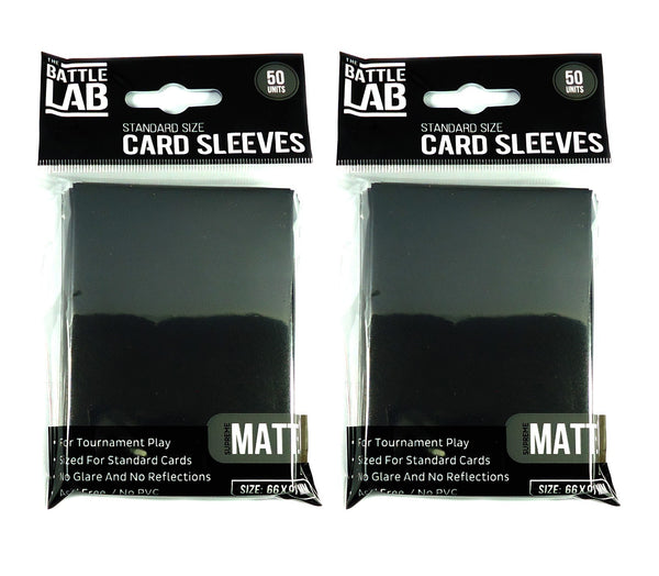 100 Trading Card Sleeves Double Matte Standard Size Protectors for Pokemon, MTG