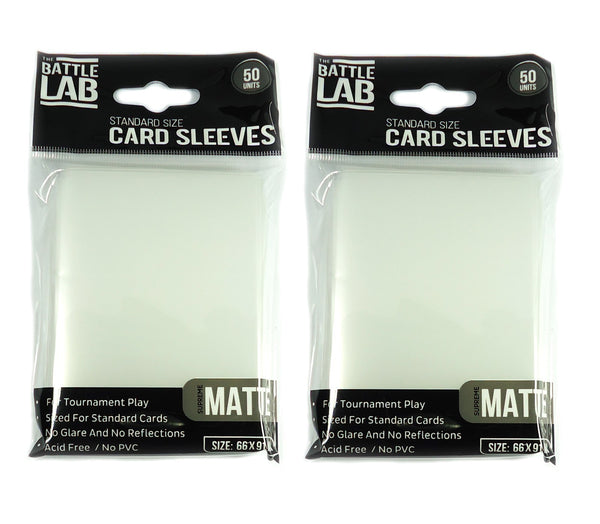 100 Trading Card Sleeves Double Matte Standard Size Protectors for Pokemon, MTG
