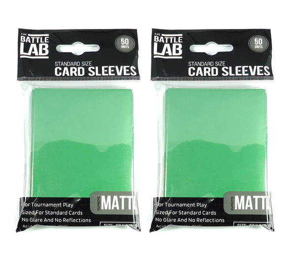 100 Trading Card Sleeves Double Matte Standard Size Protectors for Pokemon, MTG