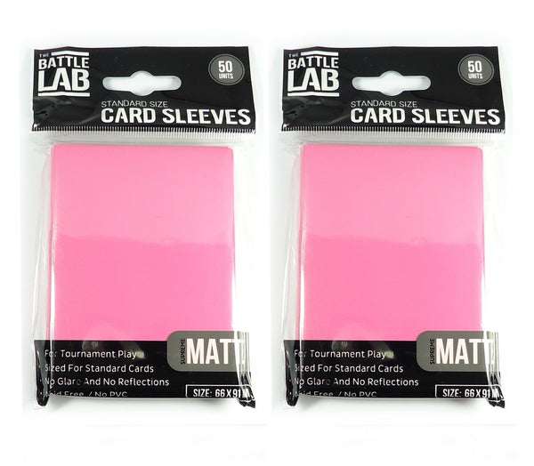 100 Trading Card Sleeves Double Matte Standard Size Protectors for Pokemon, MTG
