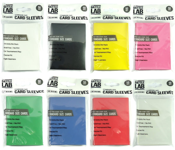 100 Trading Card Sleeves Multi Colour Standard Size Protectors for Pokemon, MTG