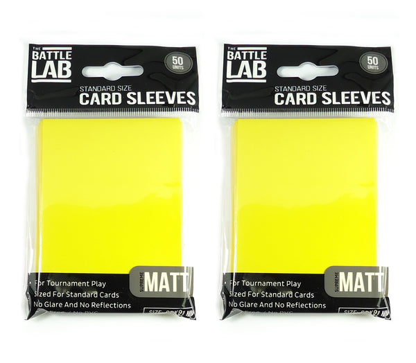 100 Trading Card Sleeves Double Matte Standard Size Protectors for Pokemon, MTG