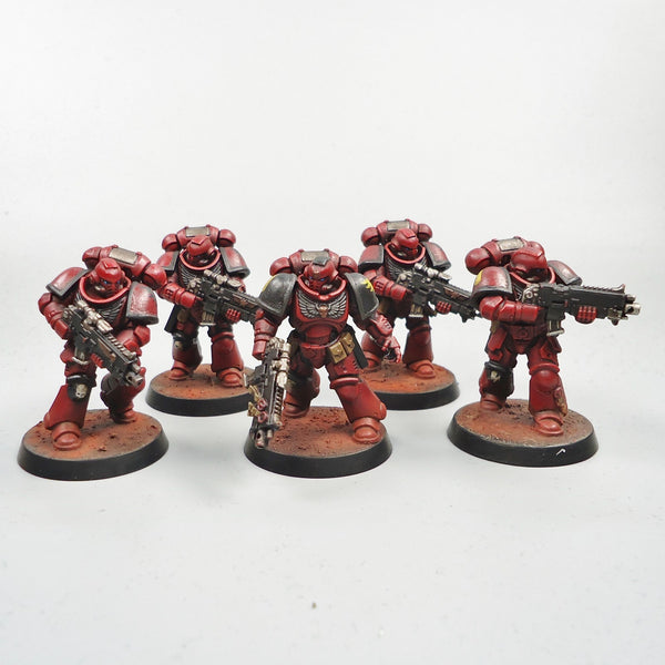 Blood Angels Primaris Intercessors x5 Painted - Warhammer 40k Army Space Marines