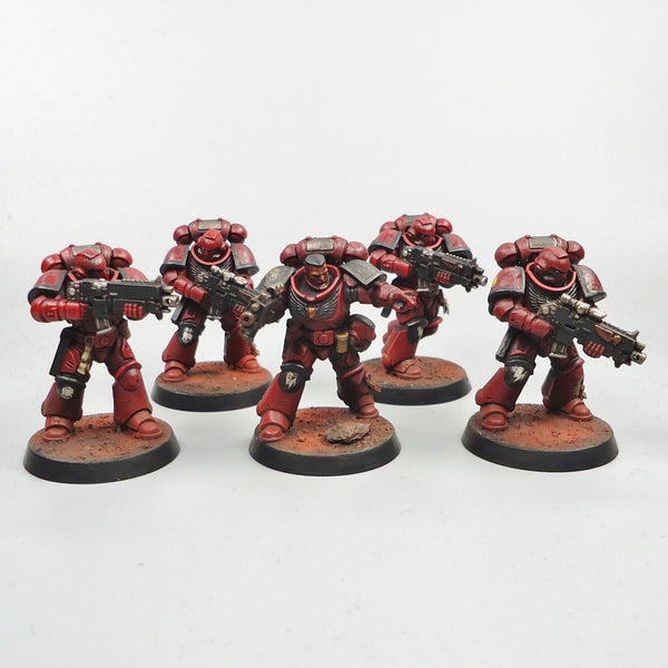 Blood Angels Primaris Intercessors x5 Painted - Warhammer 40k Army Space Marines