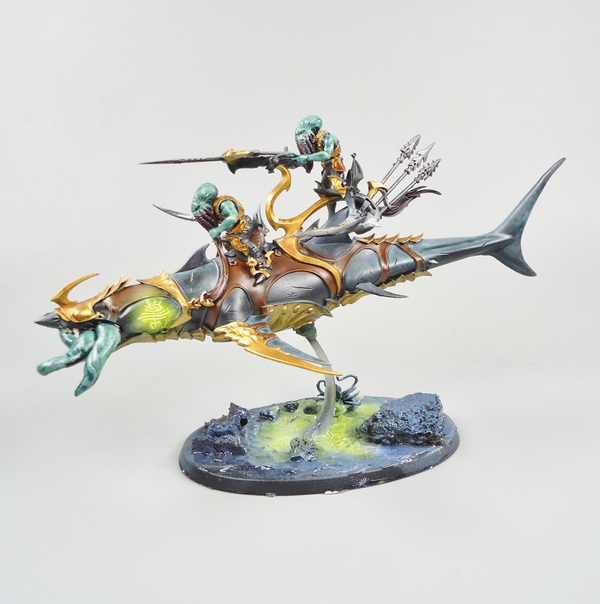 Idoneth Deepkin Converted Akhelian Allopex Painted - Warhammer Age Of Sigmar