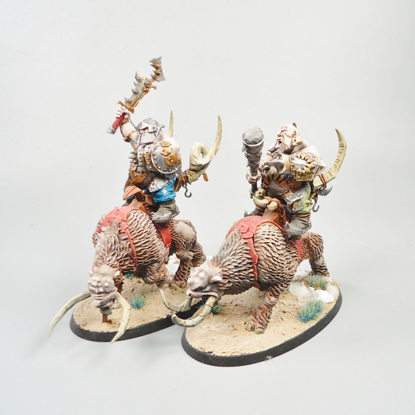 Ogor Mawtribes Mournfang Cavalry x2 Painted - Warhammer Fantasy Age of Sigmar