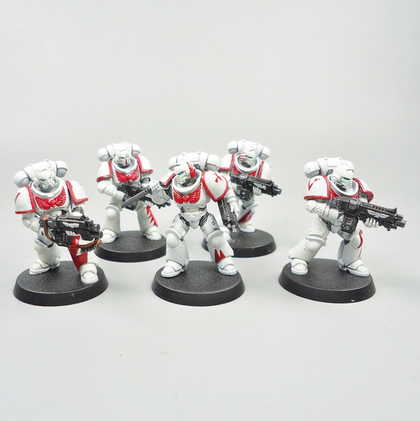 White Scars Primaris Intercessors x5 Painted - Warhammer 40k Army Space Marines