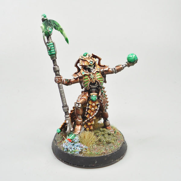 Necron Overlord Painted and Based - Warhammer 40k Army Necrons