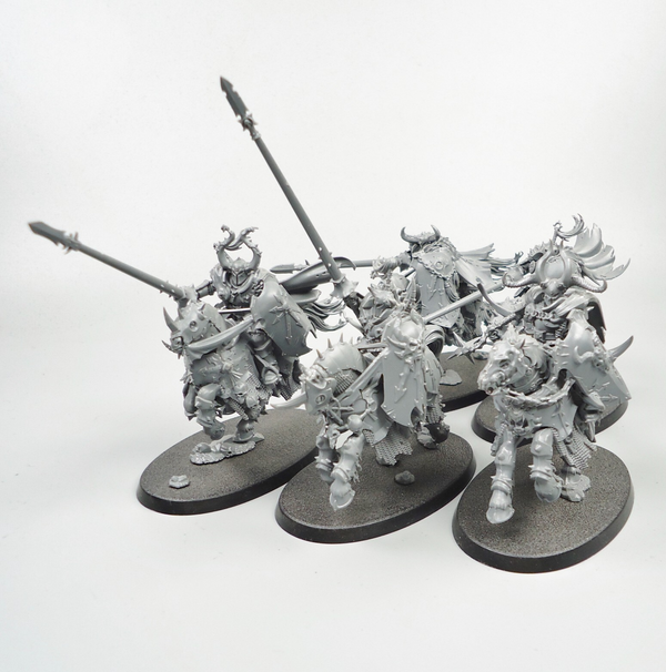 Chaos Knights x5 Unpainted - Slaves To Darkness Warhammer Fantasy Age of Sigmar