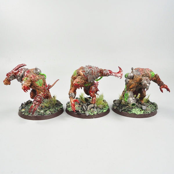 Skaven Rat Ogors x3 Painted - Warhammer Army Fantasy Age of Sigmar