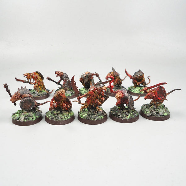 Skaven Clanrats x10 Painted - Warhammer Army Fantasy Age of Sigmar