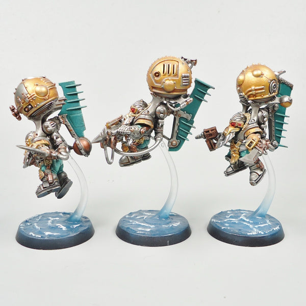 Kharadron Overlords Endrinriggers x3 Painted - Warhammer Age Of Sigmar