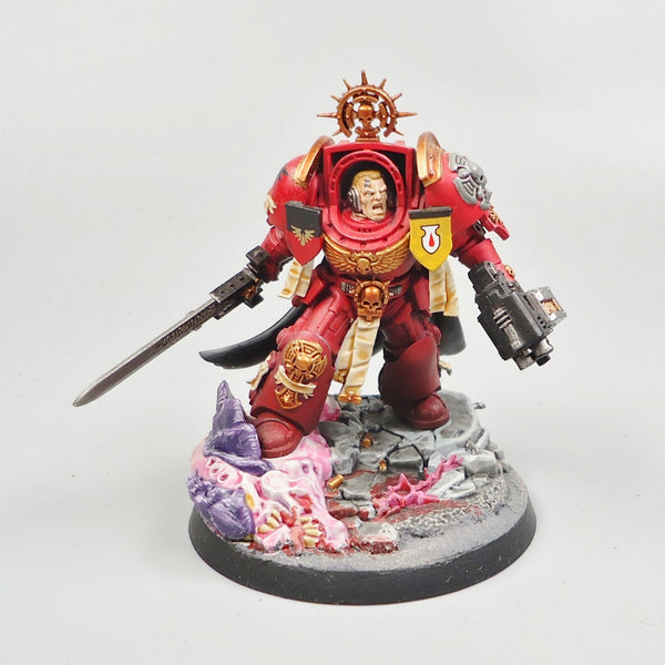 Blood Angels Captain In Terminator Armour Painted - Warhammer 40k Space Marines