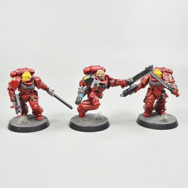 Blood Angels Assault Intercessors x5 Painted - Warhammer 40k Army Space Marines