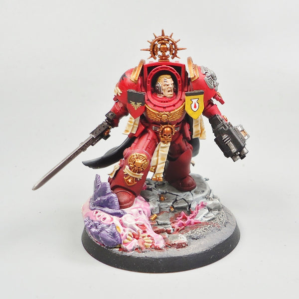 Blood Angels Captain In Terminator Armour Painted - Warhammer 40k Space Marines