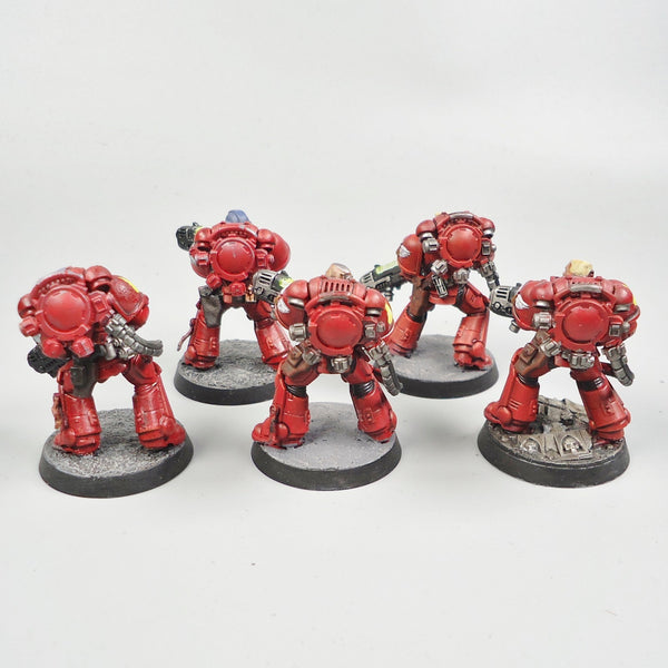 Blood Angels Hellblasters x5 Painted - Warhammer 40k Army Space Marines