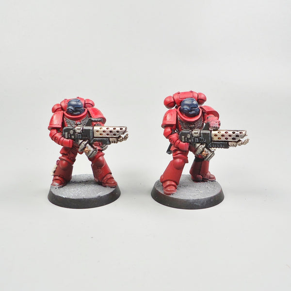 Blood Angels Infernus Marines x5 Painted - Warhammer 40k Army Space Marines