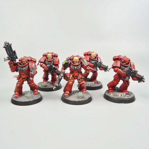 Blood Angels Intercessors x5 Painted - Warhammer 40k Army Space Marines