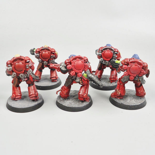 Blood Angels Hellblasters x5 Painted - Warhammer 40k Army Space Marines