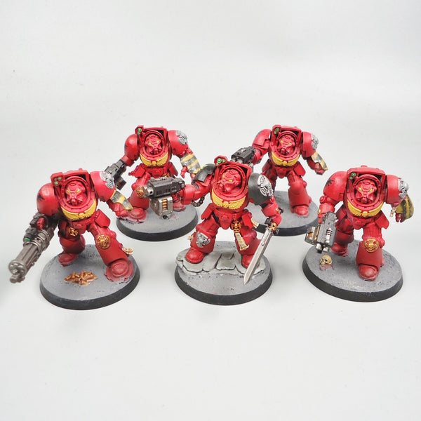 Blood Angels Terminators x5 Painted - Warhammer 40k Army Space Marines