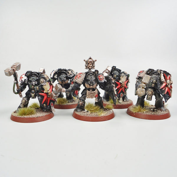 Black Templars Assault Terminators x5 Painted - Warhammer 40k Space Marines