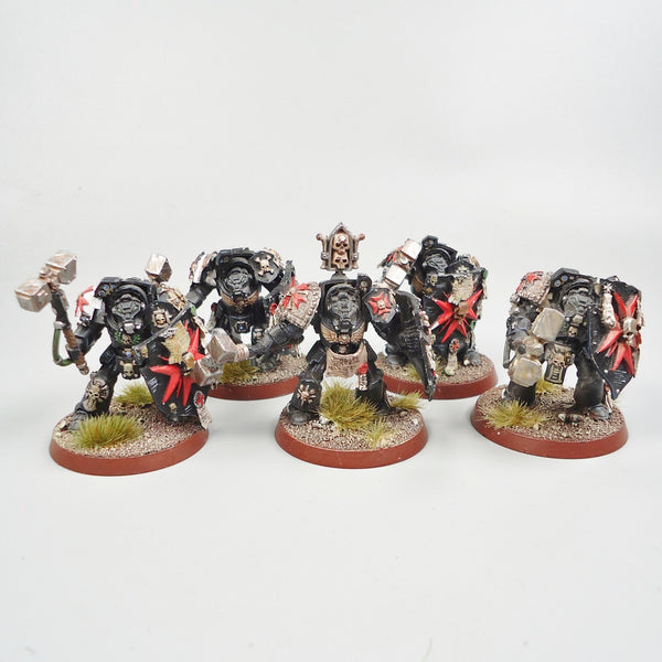Black Templars Assault Terminators x5 Painted - Warhammer 40k Space Marines
