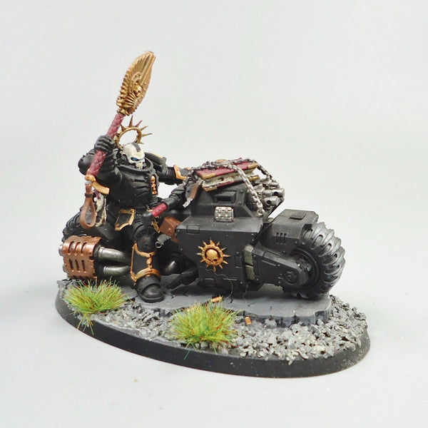 Imperial Fists Chaplain On Bike Painted -  Warhammer 40k Space Marines