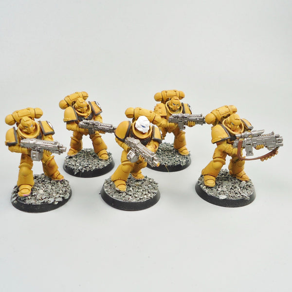 Imperial Fists Primaris Intercessors x5 Painted -  Warhammer 40k  Space Marines