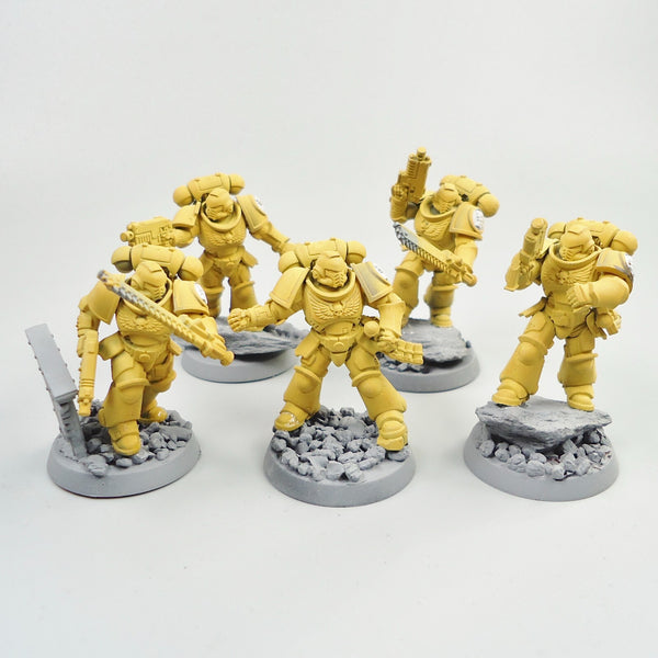 Imperial Fists Assault Intercessors x5  -  Warhammer 40k Space Marines