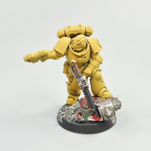 Imperial Fists Character Partly Painted  -  Warhammer 40k Space Marines