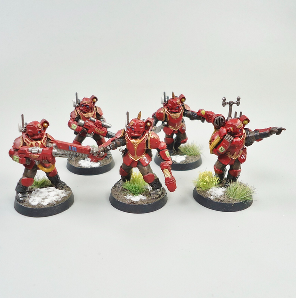 Astra Militarum Tempestus Scions x5 Painted -  Warhammer 40k Army Imperial Guard