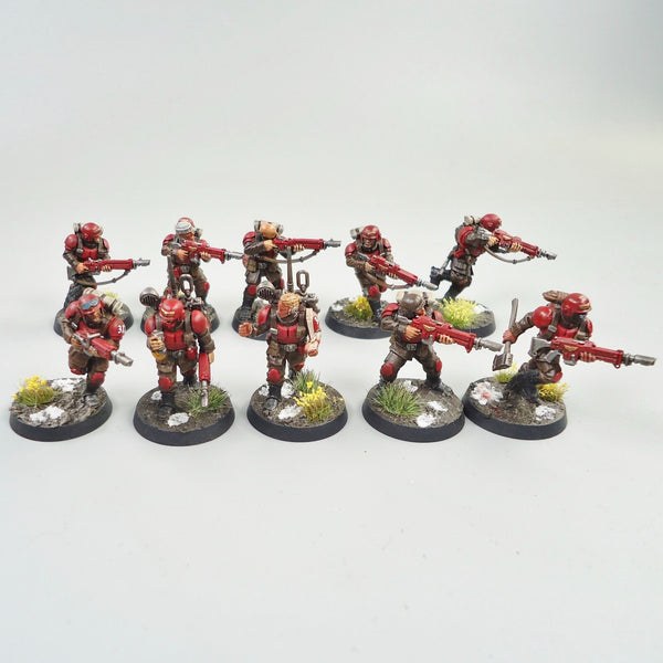 Warhammer 40k Army Astra Militarum Imperial Guard Cadian Shock Troops x10