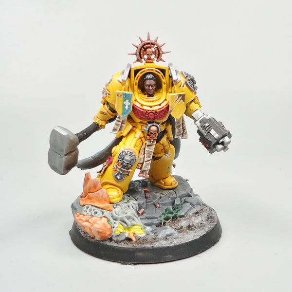Imperial Fists Converted Captain Painted - Warhammer 40k Space Marines