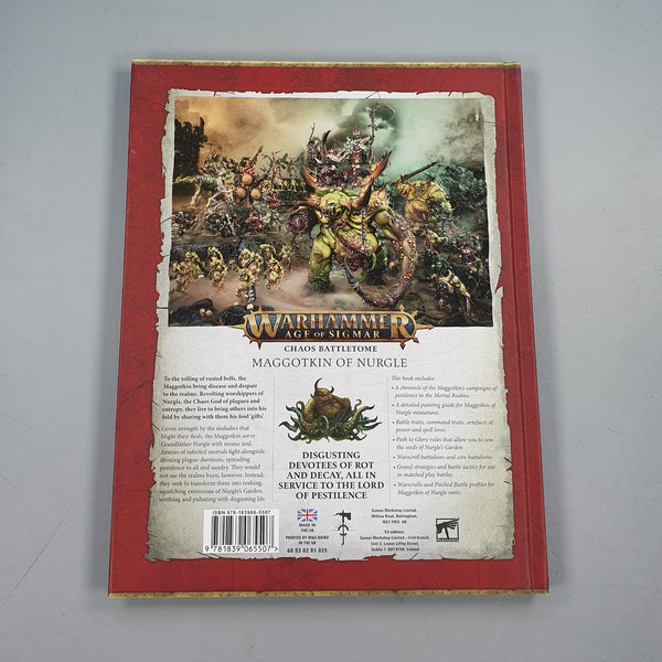 Maggotkin Of Nurgle Battletome - Warhammer - Age Of Sigmar Chaos Games Workshop