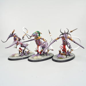 Slaanesh Fiends x3 Painted - Hedonites of Slaanesh - Warhammer - Age of Sigmar