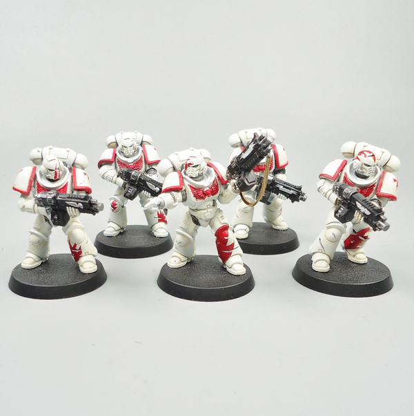White Scars Primaris Intercessors x5 Painted - Warhammer 40k Army Space Marines