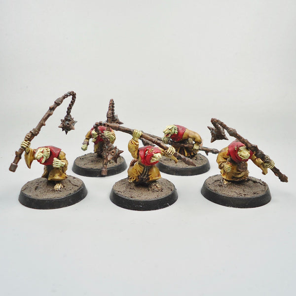Skaven Plague Censer Bearers x5 Painted - Warhammer Fantasy - Age of Sigmar - GW