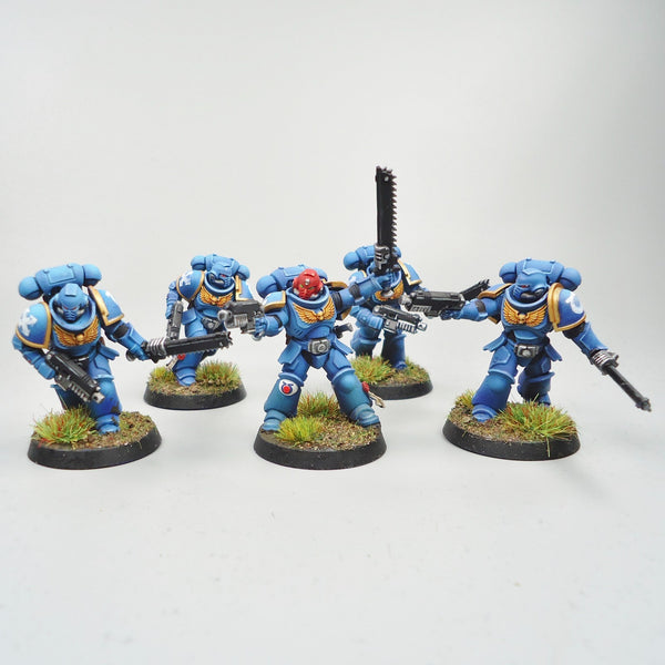 Ultramarines Assault Intercessors x5 Painted - Warhammer 40k - Space Marines -GW