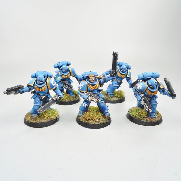 Ultramarines Assault Intercessors x5 Painted - Warhammer 40k - Space Marines -GW