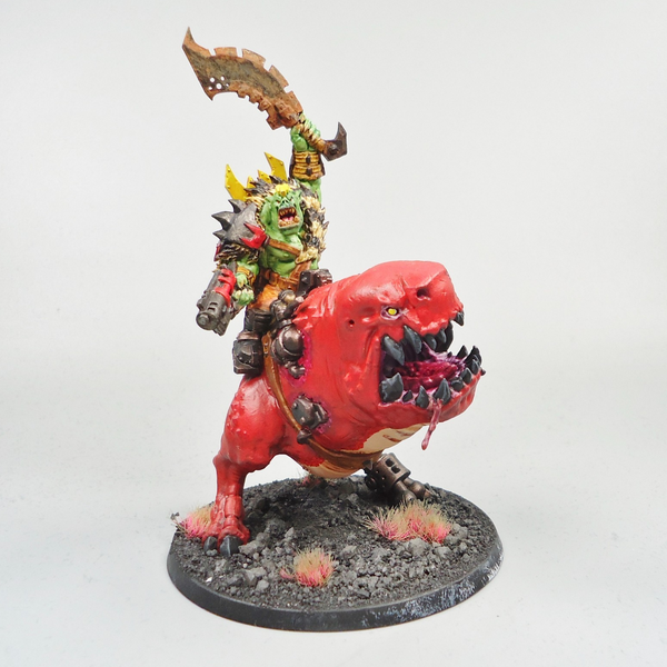 Ork Boss On Squigosaur Painted And Based - Warhammer 40k - GW - 40,000 - Orks