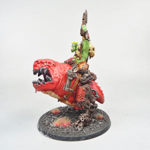 Ork Boss On Squigosaur Painted And Based - Warhammer 40k - GW - 40,000 - Orks