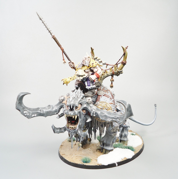 Ogor Mawtribes Frostlord On Stonehorn Painted - Warhammer Fantasy Age of Sigmar