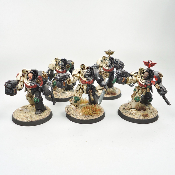 Dark Angels Terminators x5 Painted - Warhammer 40k - Space Marines - 40,000 - GW