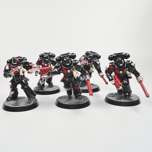 Blood Angels Assault Intercessors x5 Painted - Warhammer 40k - Space Marines